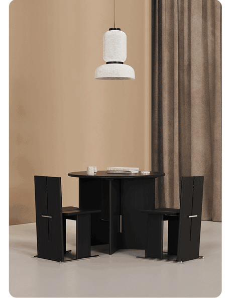 TELLS Yamaguchi Elegant Solid Wood Bauhaus Dining Table from TELLS