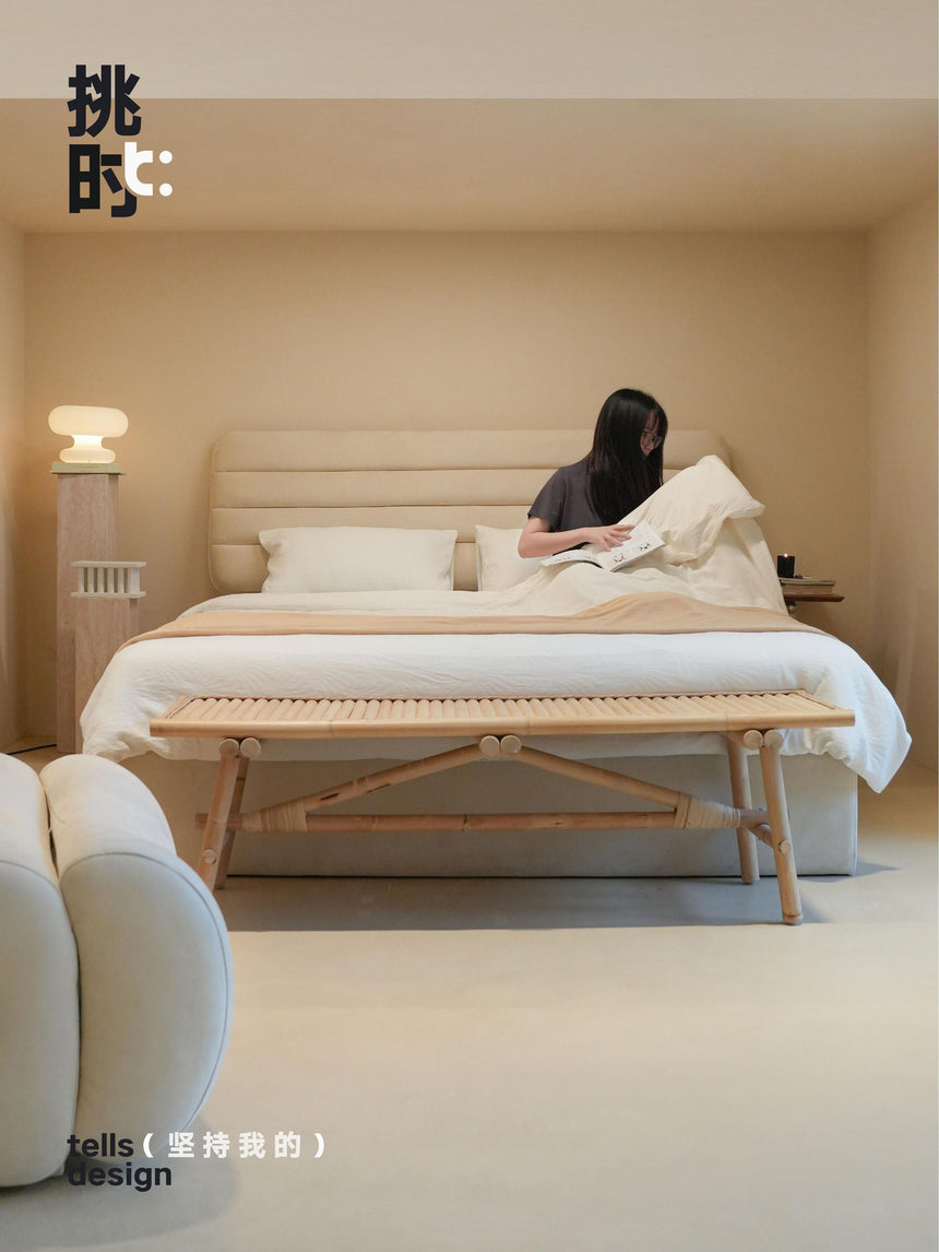 TELLS Zephyra Luxurious Soft Matte Leather Modern Retro Smart Bed Electric Lift Floor Storage Master Bedroom Bed from TELLS