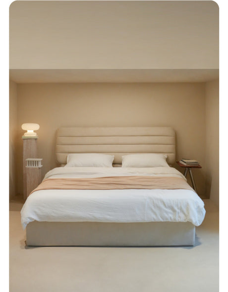 TELLS Zephyra Luxurious Soft Matte Leather Modern Retro Smart Bed Electric Lift Floor Storage Master Bedroom Bed from TELLS