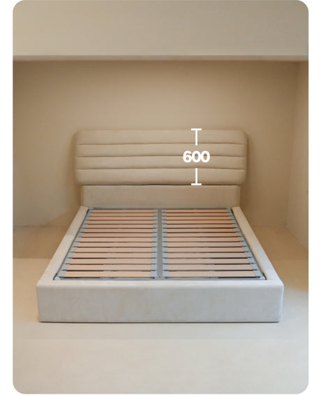 TELLS Zephyra Luxurious Soft Matte Leather Modern Retro Smart Bed Electric Lift Floor Storage Master Bedroom Bed from TELLS