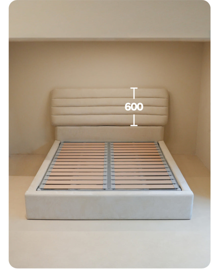 TELLS Zephyra Luxurious Soft Matte Leather Modern Retro Smart Bed Electric Lift Floor Storage Master Bedroom Bed from TELLS