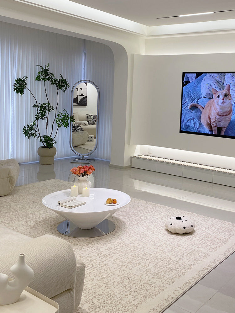 THOUGHTS Azura Elegant Minimalist Fiberglass Coffee Table from THOUGHTS