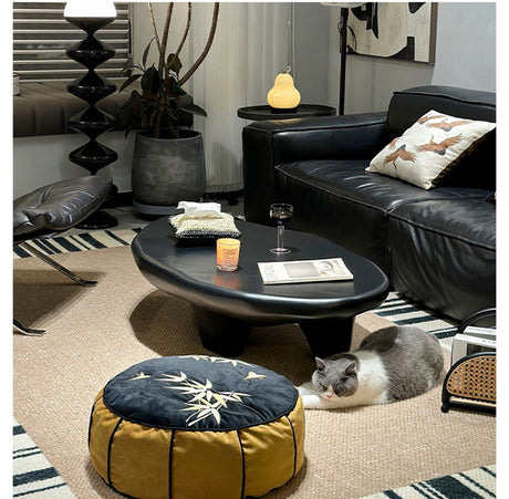 THOUGHTS Elowen Unique Special-Shaped Fiberglass Living Room Table from THOUGHTS