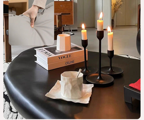 THOUGHTS Elowen Unique Special-Shaped Fiberglass Living Room Table from THOUGHTS