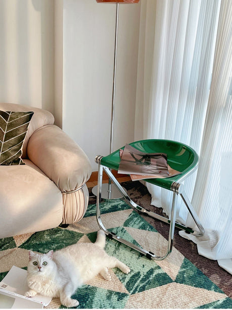 THOUGHTS Marcellus Transparent Folding Makeup Stool from THOUGHTS