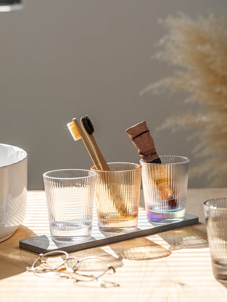 TIANRUN Alhambra Cozy Nordic Striped Wash Cup Set from TIANRUN