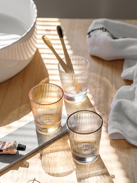 TIANRUN Alhambra Cozy Nordic Striped Wash Cup Set from TIANRUN