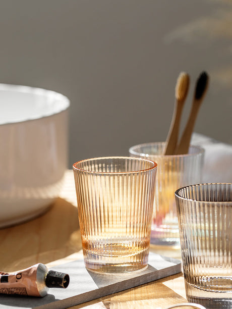 TIANRUN Alhambra Cozy Nordic Striped Wash Cup Set from TIANRUN