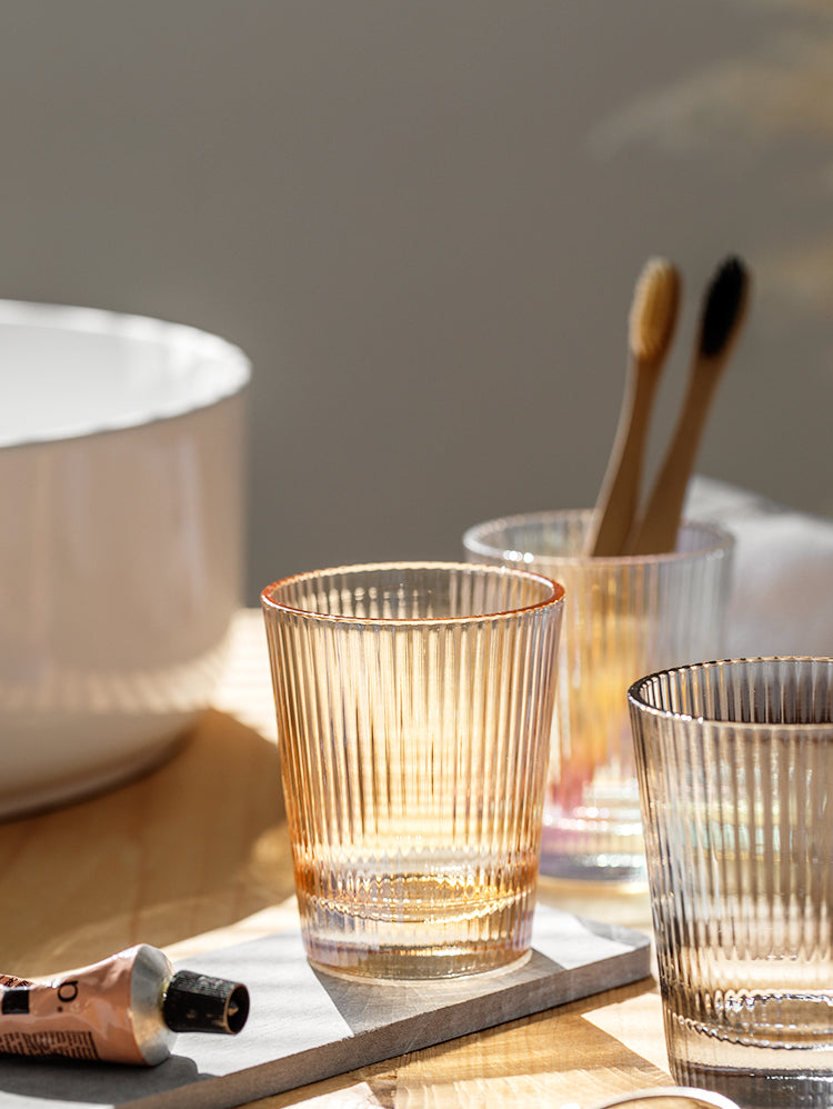 TIANRUN Alhambra Cozy Nordic Striped Wash Cup Set from TIANRUN