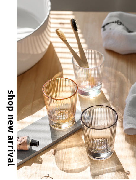 TIANRUN Alhambra Cozy Nordic Striped Wash Cup Set from TIANRUN