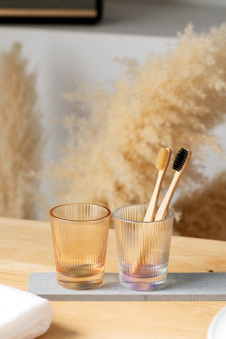 TIANRUN Alhambra Cozy Nordic Striped Wash Cup Set from TIANRUN
