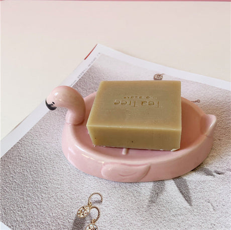 TIANRUN Amaryllis Vibrant Duck-Shaped Soap Holder Drying Rack from TIANRUN