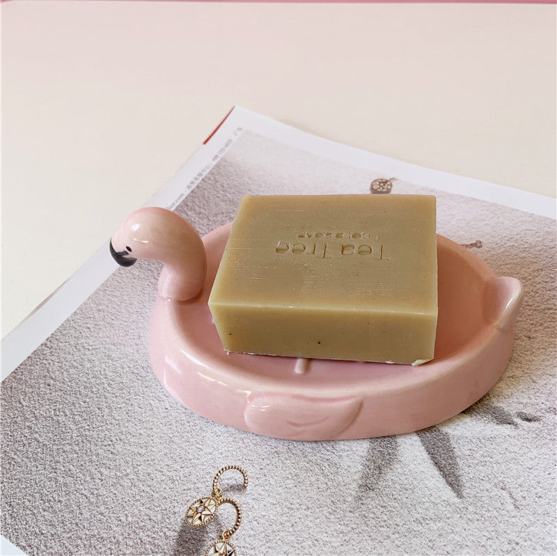 TIANRUN Amaryllis Vibrant Duck-Shaped Soap Holder Drying Rack from TIANRUN