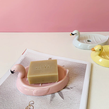 TIANRUN Amaryllis Vibrant Duck-Shaped Soap Holder Drying Rack from TIANRUN