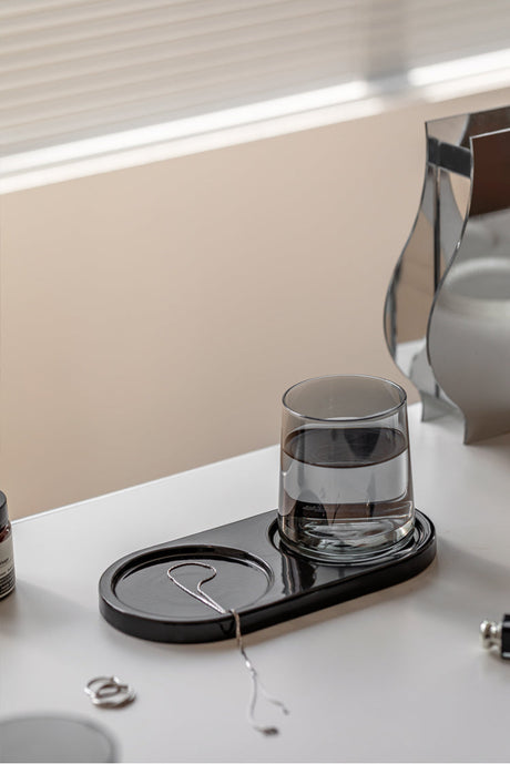 TIANRUN Araceli Sleek Compact Storage Black Mouthwash Set from TIANRUN