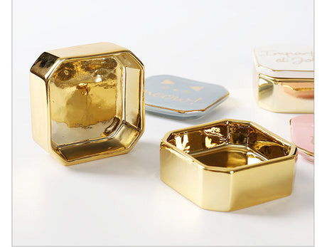TIANRUN Celestine Elegant Ceramic Jewelry Storage Box from TIANRUN