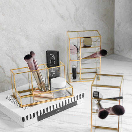 TIANRUN Elowen Chic Metallic Brush Lipstick Storage Box from TIANRUN