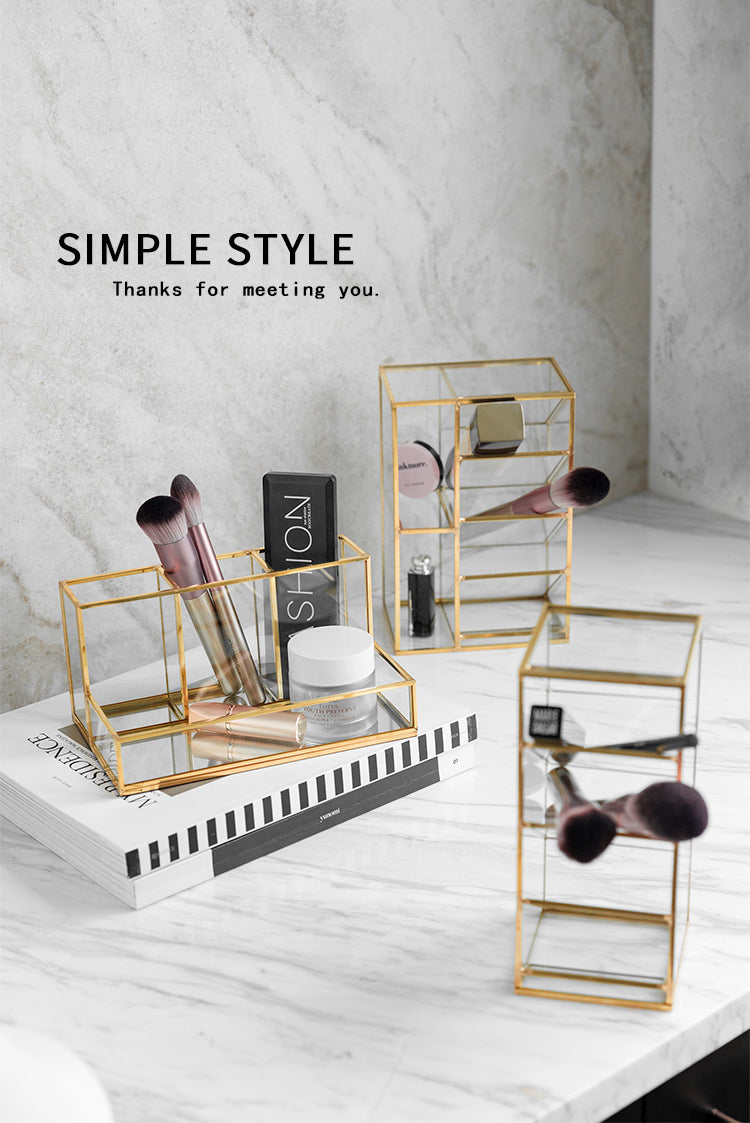 TIANRUN Elowen Chic Metallic Brush Lipstick Storage Box from TIANRUN