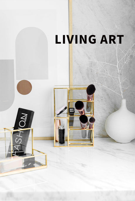TIANRUN Elowen Chic Metallic Brush Lipstick Storage Box from TIANRUN