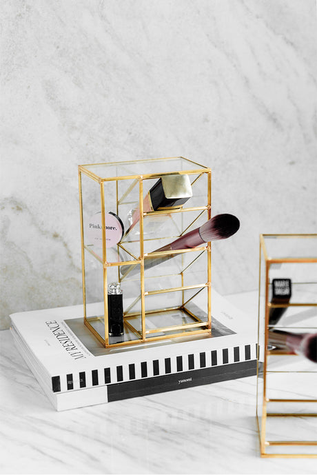 TIANRUN Elowen Chic Metallic Brush Lipstick Storage Box from TIANRUN