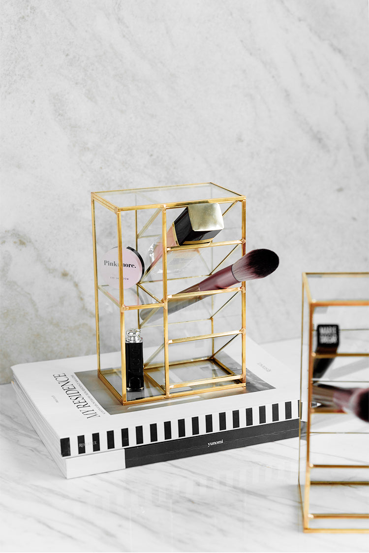 TIANRUN Elowen Chic Metallic Brush Lipstick Storage Box from TIANRUN