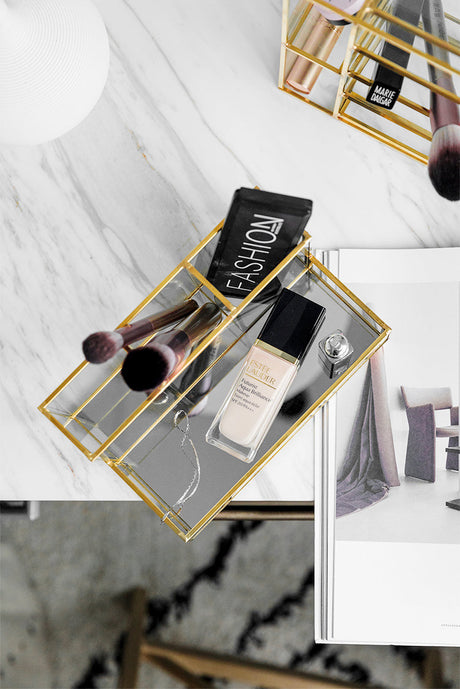TIANRUN Elowen Chic Metallic Brush Lipstick Storage Box from TIANRUN