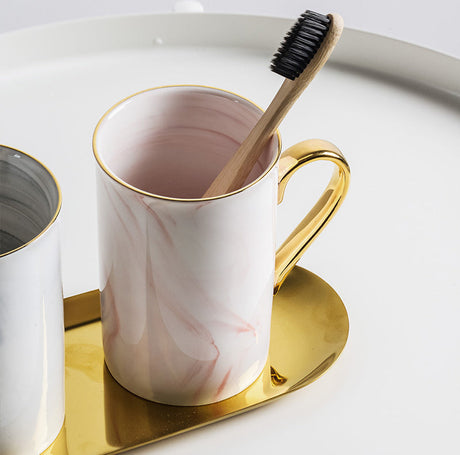 TIANRUN Elowen Chic Scandinavian Ceramic Set for Beloved Toothbrush Nordic Style from TIANRUN