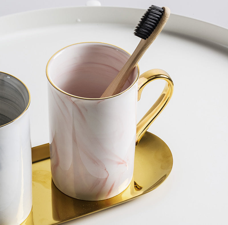 TIANRUN Elowen Chic Scandinavian Ceramic Set for Beloved Toothbrush Nordic Style from TIANRUN
