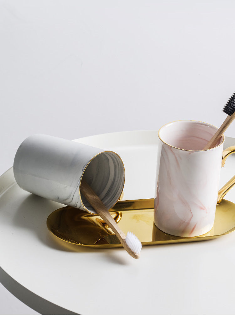 TIANRUN Elowen Chic Scandinavian Ceramic Set for Beloved Toothbrush Nordic Style from TIANRUN