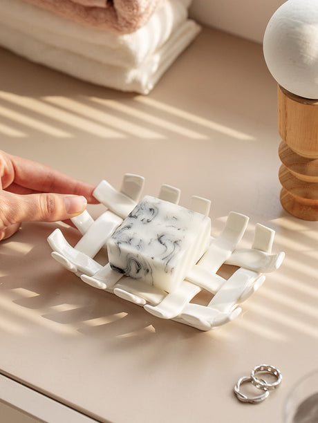 TIANRUN Elowen Rustic Handmade Soap Holder Drying Rack from TIANRUN