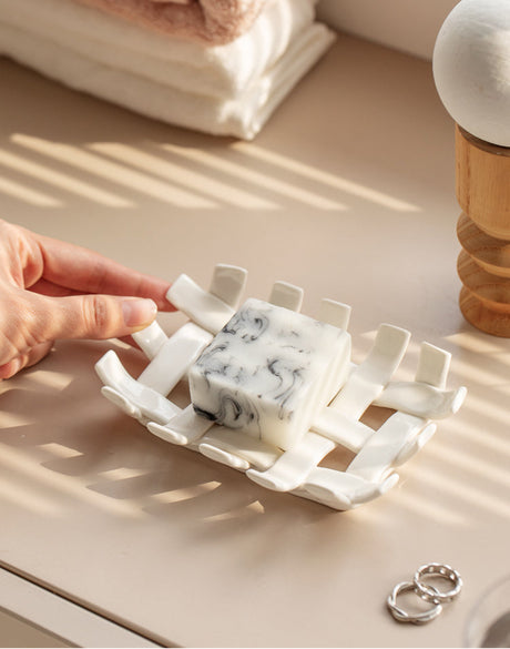 TIANRUN Elowen Rustic Handmade Soap Holder Drying Rack from TIANRUN