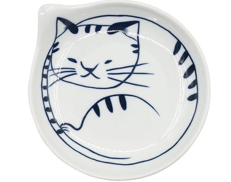 TIANRUN Haruki Artistic Hand-Painted Cat Ceramic Dish from TIANRUN