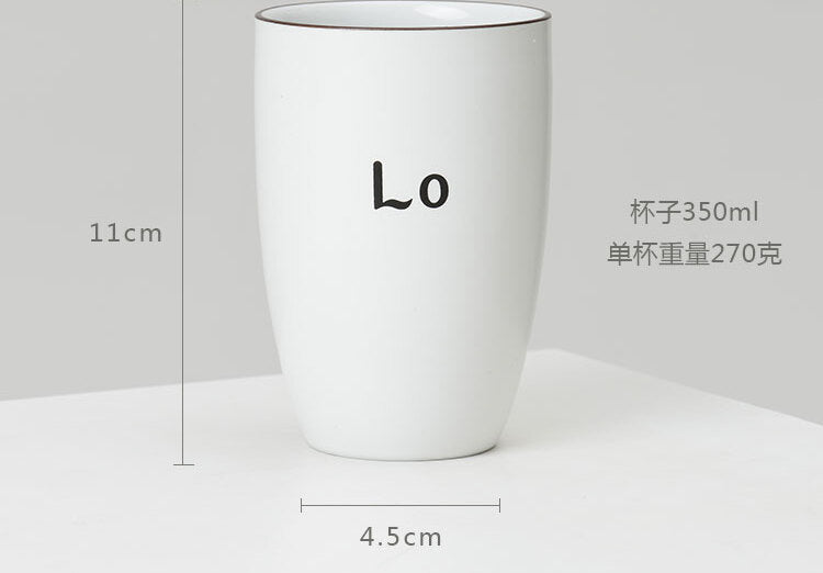 TIANRUN Hiroshi Elegant Fresh Matte Ceramic Mouthwash Cup from TIANRUN