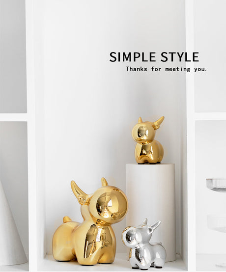 TIANRUN Hoshiko Elegant Golden Ceramic Jewelry Decoration from TIANRUN
