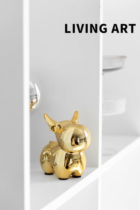 TIANRUN Hoshiko Elegant Golden Ceramic Jewelry Decoration from TIANRUN