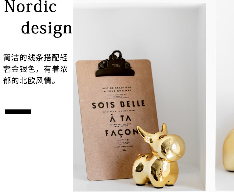 TIANRUN Hoshiko Elegant Golden Ceramic Jewelry Decoration from TIANRUN