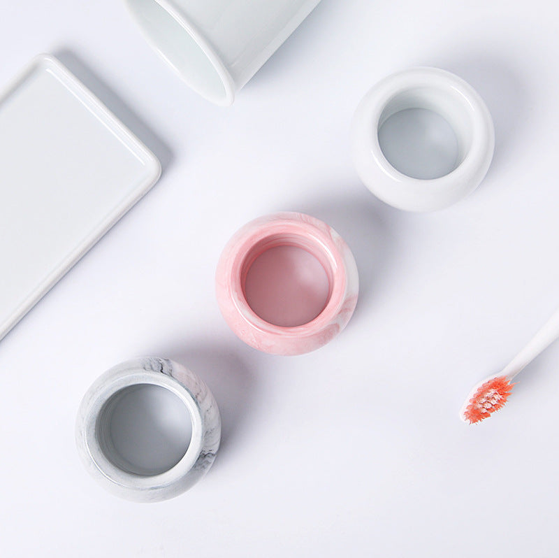 TIANRUN Katsumi Elegant Ceramic Toothbrush Storage System from TIANRUN