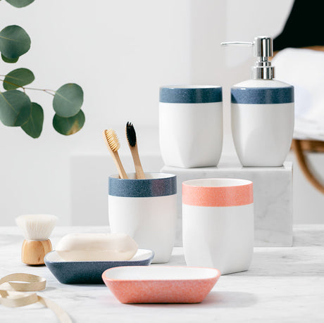 TIANRUN Liandor Elegant Ceramic Soap Holder Mouthwash Set from TIANRUN