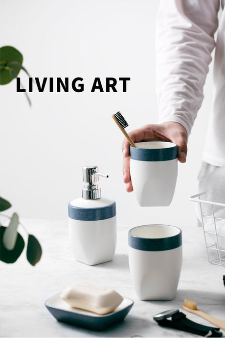 TIANRUN Liandor Elegant Ceramic Soap Holder Mouthwash Set from TIANRUN