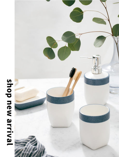 TIANRUN Liandor Elegant Ceramic Soap Holder Mouthwash Set from TIANRUN