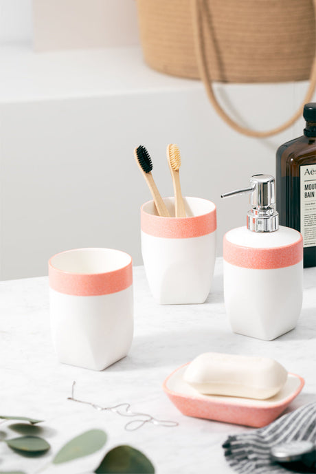 TIANRUN Liandor Elegant Ceramic Soap Holder Mouthwash Set from TIANRUN