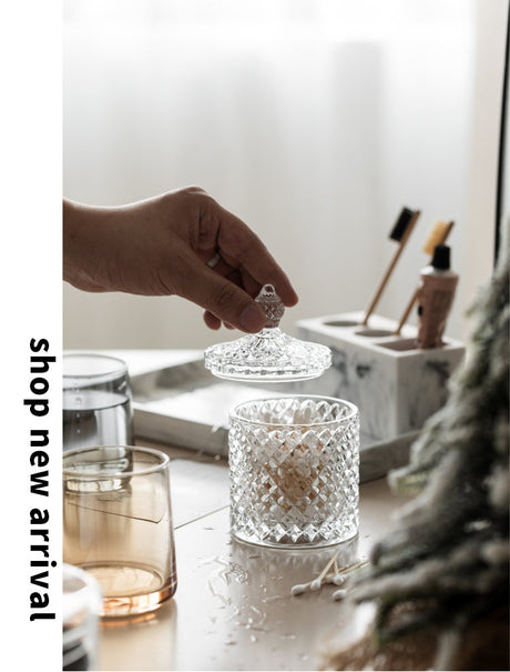 TIANRUN Marisol Elegant Minimalist Toothbrush Glass Holder Set from TIANRUN