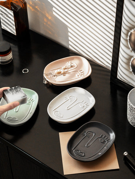 TIANRUN Nicosia Elegant Ceramic Soap Holder System from TIANRUN
