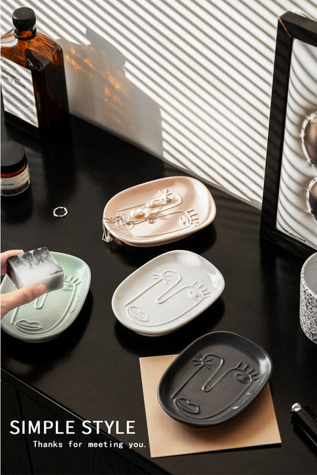 TIANRUN Nicosia Elegant Ceramic Soap Holder System from TIANRUN