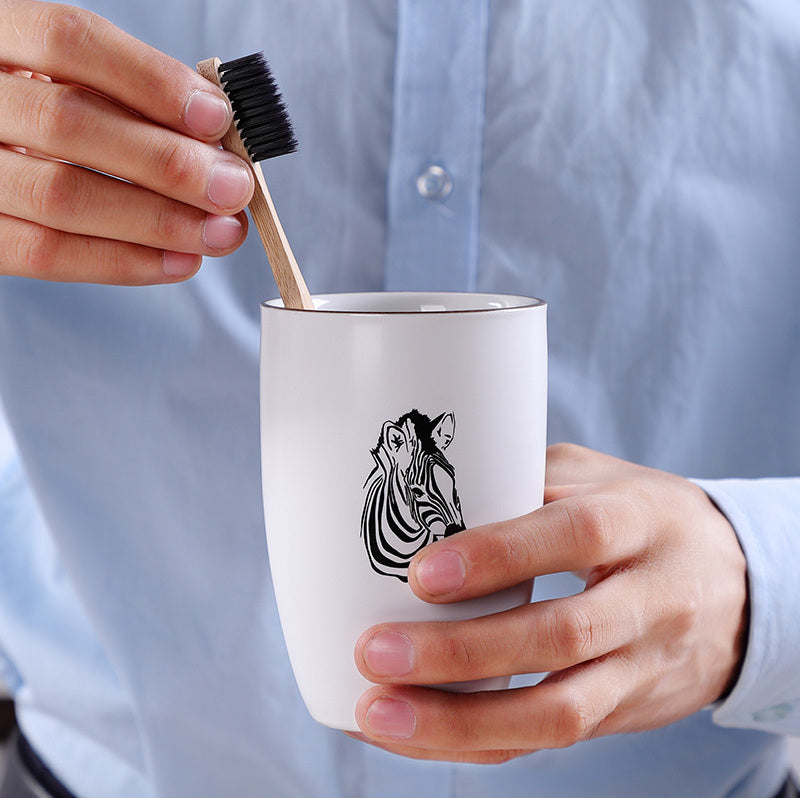 TIANRUN Santiago Elegant Ceramic Toothbrush Cup from TIANRUN