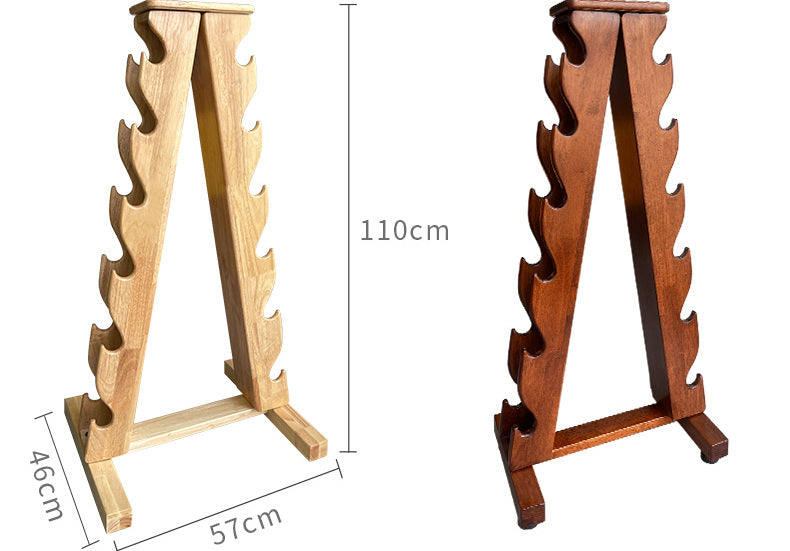 UPTITUDE Marcellus Elegant Natural Oak Dumbbell Rack from UPTITUDE