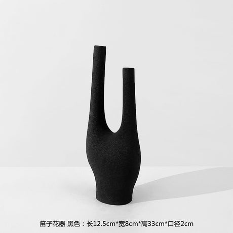 VAVINCI Aeliana Artistic Geometric Ceramic Flower Bottle from VAVINCI