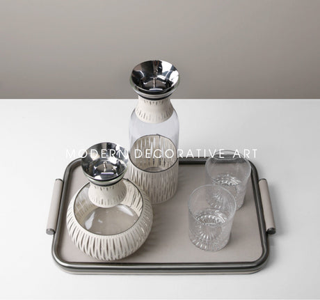 VAVINCI Aeliana Elegant Glossy Teapot & Glass Set Decor from VAVINCI