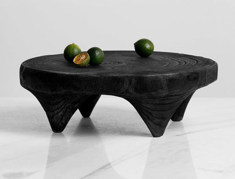VAVINCI Alhambra Charcoal Grilled Modern Wabi-Sabi Round Fruit Tray from VAVINCI