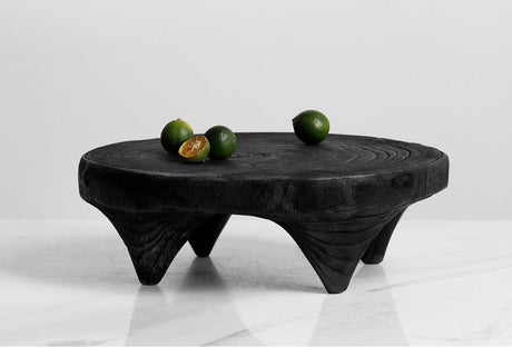 VAVINCI Alhambra Charcoal Grilled Modern Wabi-Sabi Round Fruit Tray from VAVINCI